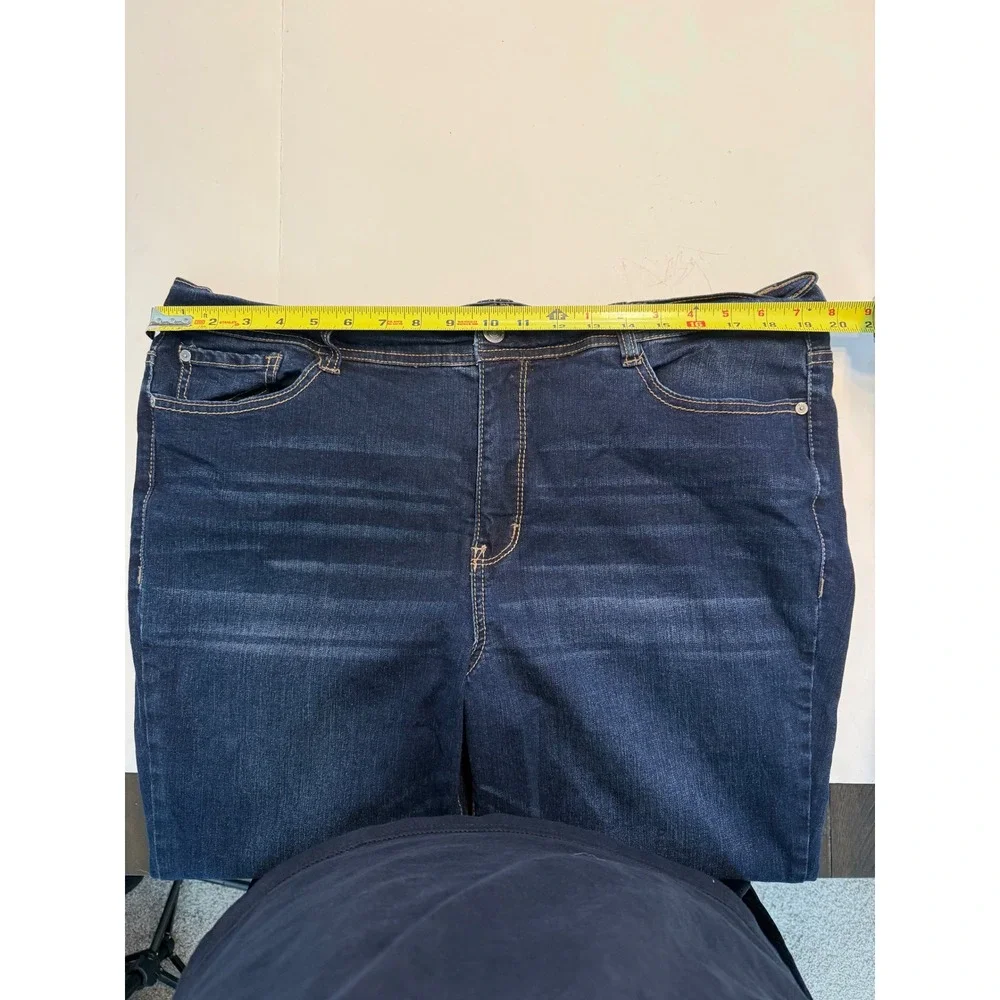 Wallflower Legendary Fit Bootcut Jeans Dark Wash Blue WFM11553P Womens 18 - Picture 5 of 9